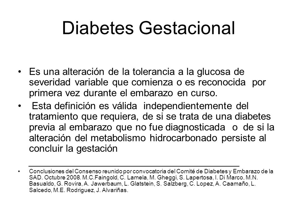 consenso sad 2020 diabetes gestacional tratamiento